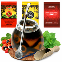 ZESTAW YERBA MATE DUŻA naturalna TYKWA + bombilla