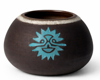 Naczynko do yerba mate "Laguna" toczone na kole, ceramika handmade 200ml