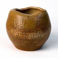 Matero ceramiczne do yerba mate Spękana Ziemia, rękodzieło, 300 ml.