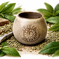 Naczynko do yerba mate TOFI toczone na kole, ceramika handmade 300-350 ml