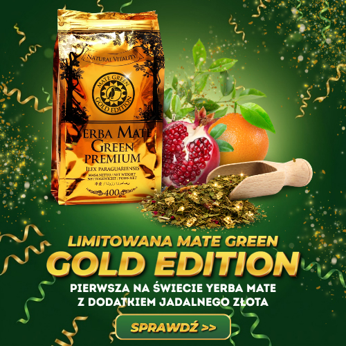 Limitowana Yerba Mate Green GOLD EDITION z płatkami jadalnego złota!