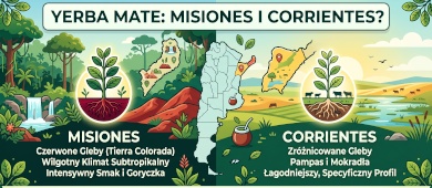 Gdzie rośnie argentyńska yerba mate i czym różnią się Misiones i Corrientes?