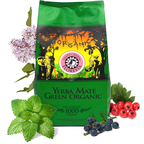 WYPRZEDAŻ - Yerba Mate Green ORGANIC BIO FLORESTA 1 kg - ostatnie sztuki