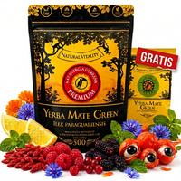 Yerba Mate Zestaw Mate Energia Guarana Premium + 50 g Frutas