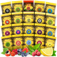 Zestaw 20x50g MIX Yerba Mate Green z owocami ziołami