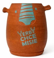 Kamionkowe matero handmade "chceMIŚ" ~200ml (toczone na kole garncarskim)