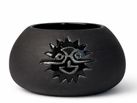 Naczynko do yerba mate "BLACK" toczone na kole, ceramika handmade 200ml