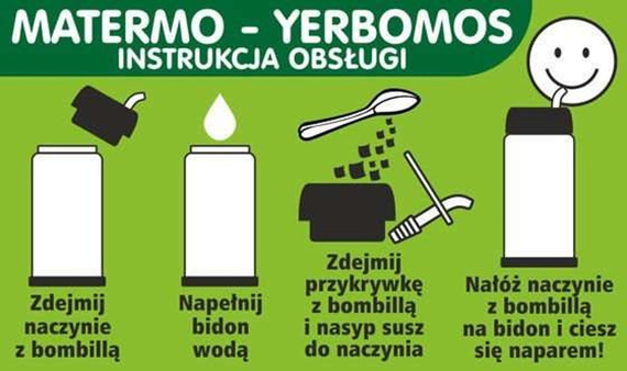 WYPRZEDAŻ Yerbomos 4.0+ Black 580 ml Mate Green z metalowym ustnikiem - odfoliowany i delikatnie porysowany