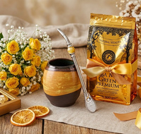 Zestaw do Yerba Mate Prezentowy z pięknym Matero Ceramicznym Mate Viento