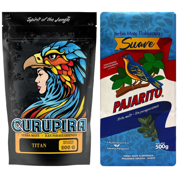 Yerba Mate Pajarito Suave Curupira Titan 2x 500g