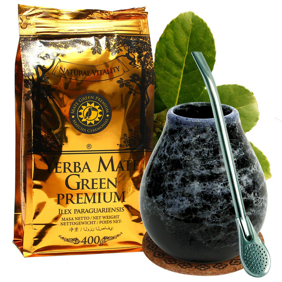 Zestaw Yerba Mate Green Premium + bombilla + matero