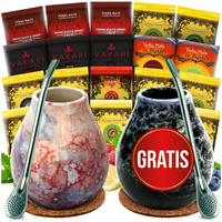 WIELKI Zestaw Yerba Mate 20x50g Tykwa Bombilla dla dwojga GRATIS