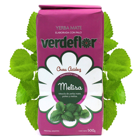 Argentyńska Yerba Mate Verdeflor Melisa 500g Ziołowa Elaborada