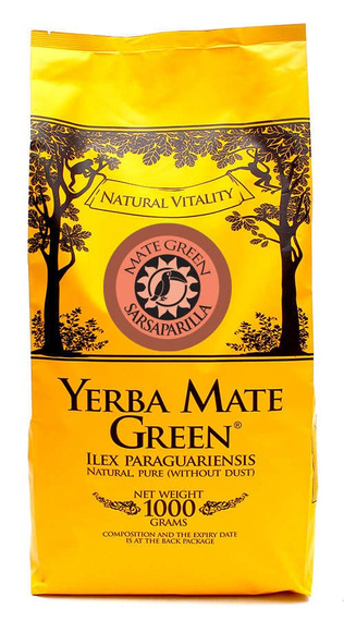 WYPRZEDAŻ - Yerba Mate Green SARSAPARILLA 1 kg - ostatnie sztuki