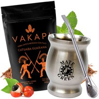 Zestaw na prezent Yerba Mate Vakapi Catuaba Guarana 500g Termomate bombilla 