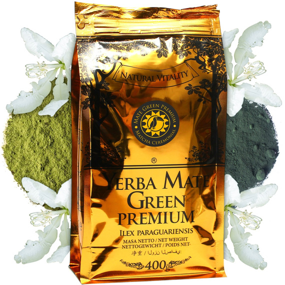 Yerba Mate Green Premium brazylijska  z dodatkiem esencji Ceremonial