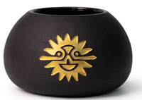 Naczynko do yerba mate "YELLOW" toczone na kole, ceramika handmade 200ml