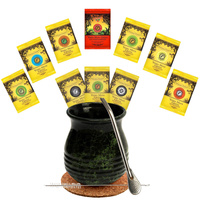 Zestaw Yerba Mate na start różne smaki i rodzaje + akcesoria 10 x 50 g/500g