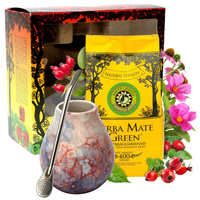 Yerba Mate Na Odchudzanie Slim Fit Silueta Energia Zestaw akcesoria 400g
