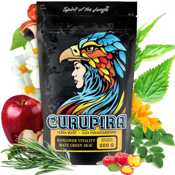 Yerba Mate Curupira Hangover Vitality  Green 4kac