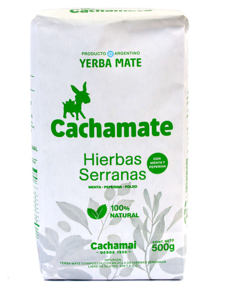 Cachamate Hierbas Serranas Yerba Mate miętowa