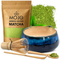 ZESTAW PREZENTOWY 7 SZT DO HERBATY MATCHA ZESTAW DO PARZENIA MATCHY ŁYŻKA + Podstawka czarna GRATIS yerba