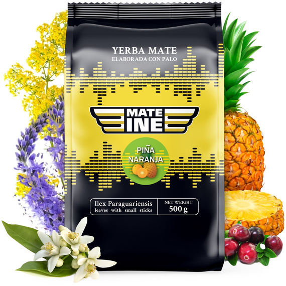 Yerba Mate Mateine Pina Naranja