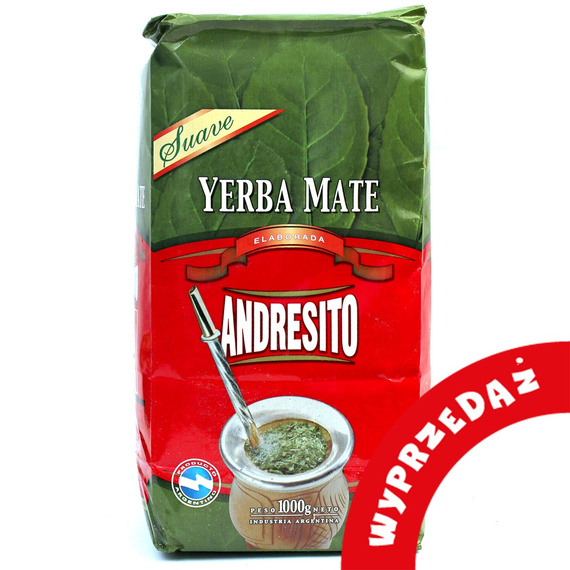 WYPRZEDAŻ Yerba Mate ANDRESITO Suave 1kg - lekko uszkodzone opakowanie