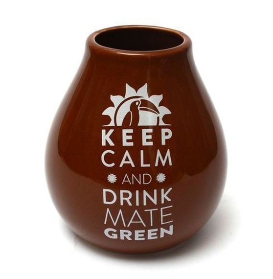 WYPRZEDAŻ Matero Ceramico LUKA DARK BROWN 350 ml -  uszcerbiona przy szyjce/ ubytkiw szkliwie 