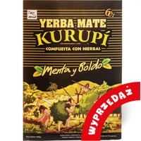 WYPRZEDAŻ Yerba Mate KURUPI MENTA BOLDO 500g - pogniecione pudełko