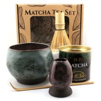 Zestaw Matcha Tea Set z ceramicznymi akcesoriami handmade w pudełku na prezent