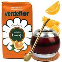 Zestaw Yerba Mate Verdeflor Naranja Tykwa bombilla