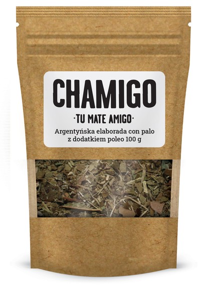 Argentyńska Yerba Mate Chamigo con Poleo 100g ziołowa i delikatna