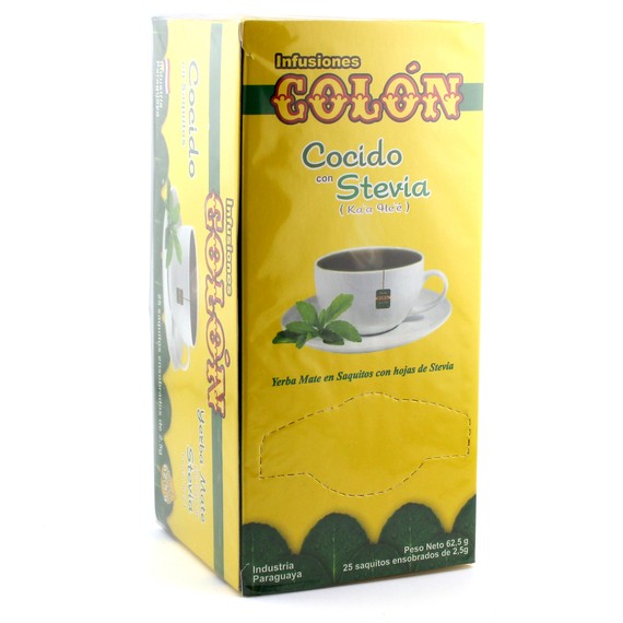 Yerba Mate Colon Cocido con Stevia - saszetki 25 x 2,5g