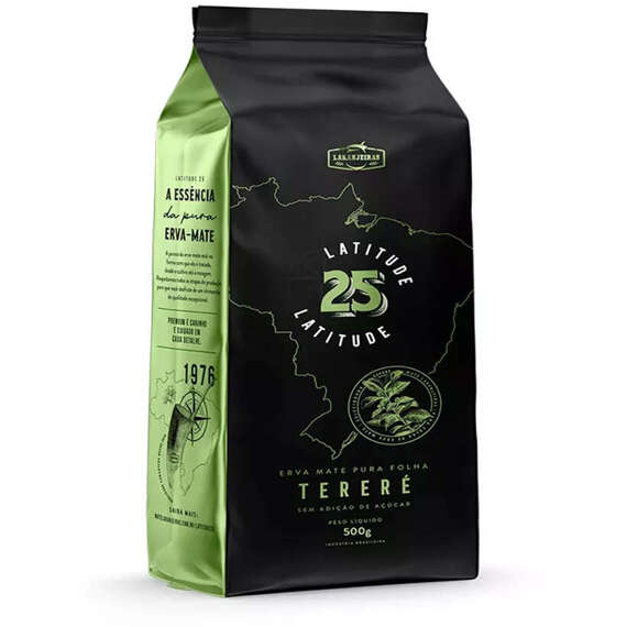 Yerba Mate Laranjeiras Latitude 25 Pura Folha 500g