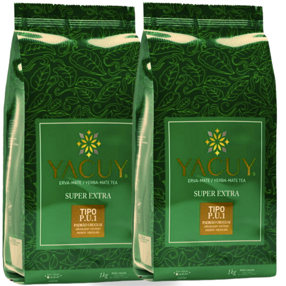 Yerba Mate YACUY Tipo PU1  SUPER EXTRA 2x 1kg