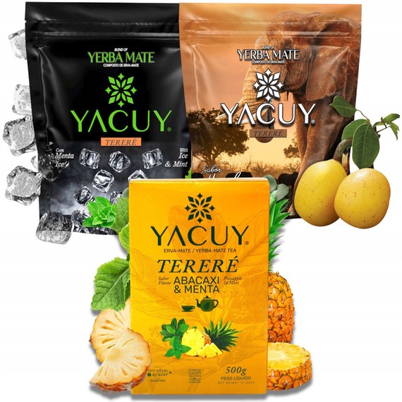 Yerba Mate Yacuy Marula Ananas Menta Ice 3 x 500 g - owocowa