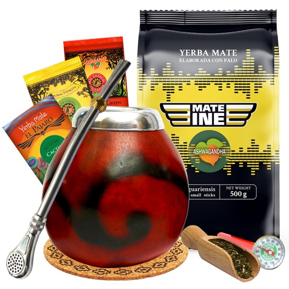 Yerba Mate Zestaw Ashwagandha 500g cactus 0,5kg