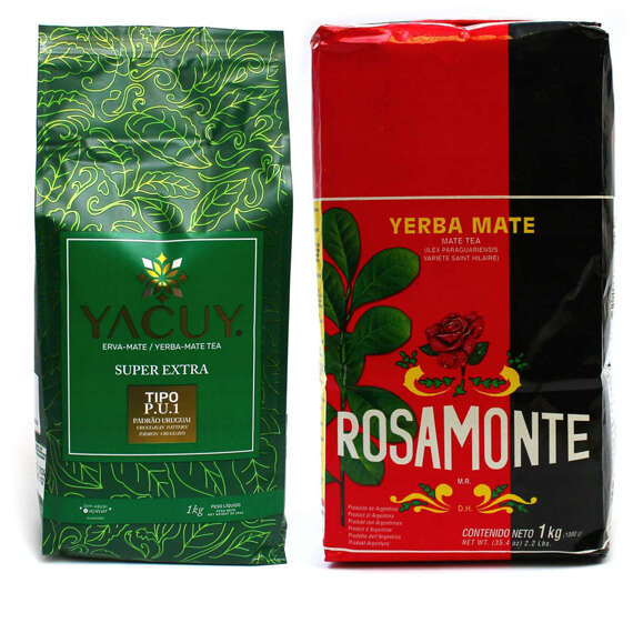 Yerba mate Rosamonte Elaboarada Yacuy PU1 2x 1000 g 2kg Mocy