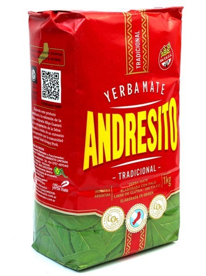 Zestaw Dwojga Yerba Mate Verdeflor 2x500g Andresito 1Kg Naturalne Duże Tykwy 