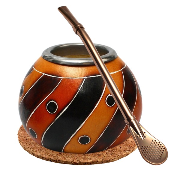 Zestaw Yerba Mate Matero / Tykwa + Bombilla 15.5cm